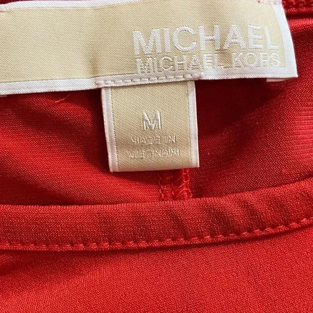 Michael KORS red dress size M EUC - Picture 7 of 9